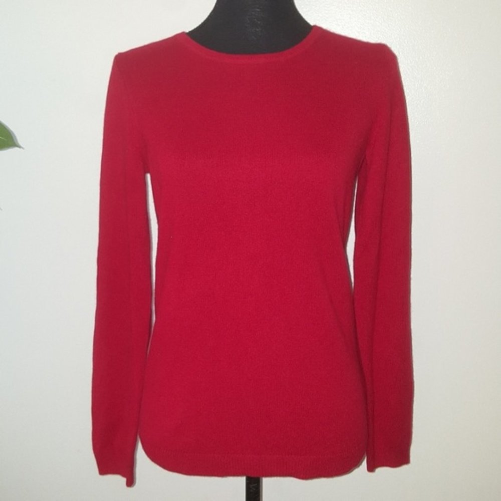 Talbots Red Pure Cashmere Sweater, XS